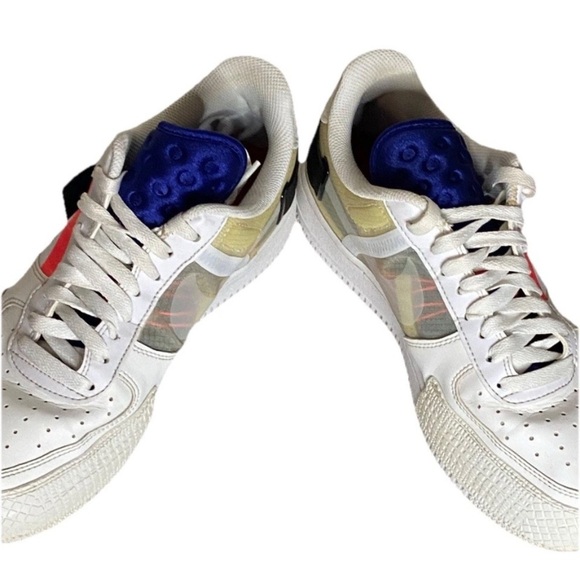 Nike Air Force 1 Low Drop Type Summit White Sneakers C10054-100 Shoes Size 8 - Picture 6 of 8